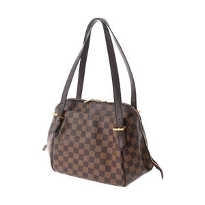 Louis Vuitton Canvas Damier Brown Belem Handbag